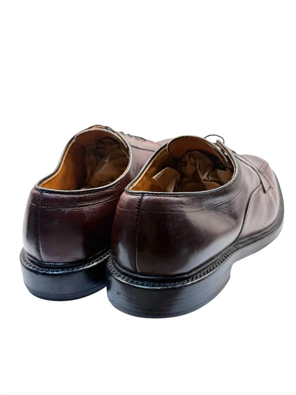 Allen Edmonds Hillcrest Split Toe Derby Dress Shoes Burgundy Leather Men’s 10 E